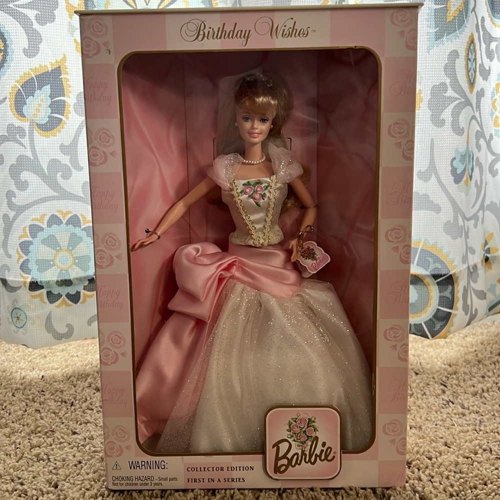 First in Series 1998 Birthday Wishes Barbie